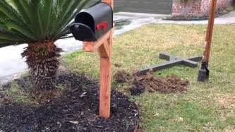 how to install mailbox in ground